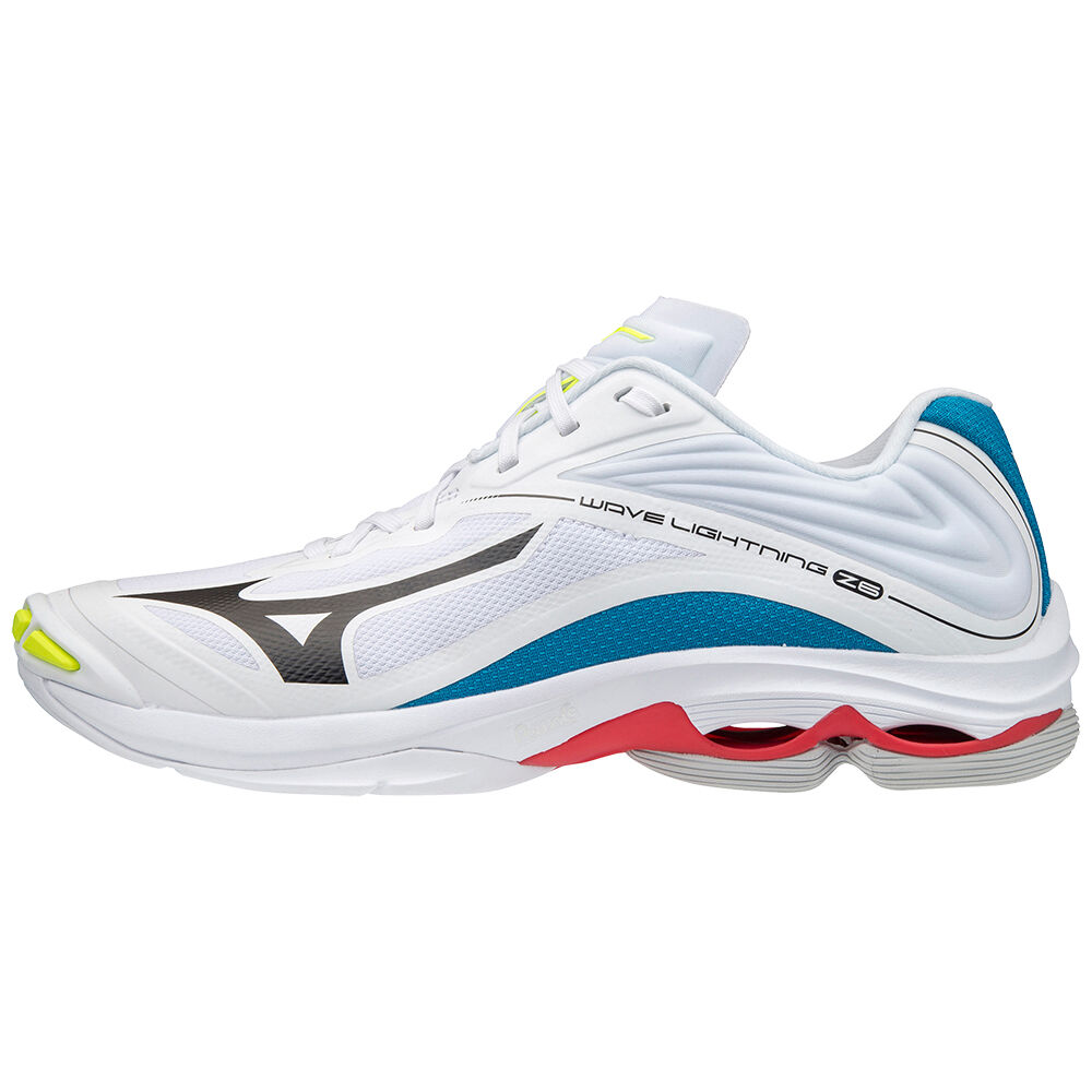 Mizuno Men's Wave Lightning Z6 Volleyball Shoes White/Black/Blue (V1GA200046-DVG)